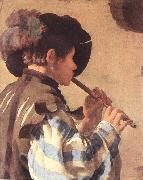 TERBRUGGHEN, Hendrick The Flute Player et Sweden oil painting artist